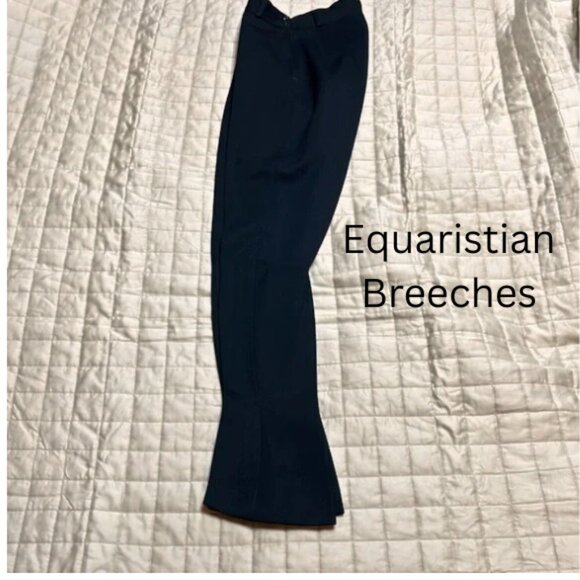 The Equestrian Shop black Vintage Equestrian  Breeches 26” waist and 34” inseam - Picture 1 of 6
